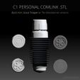 C1-Personal-Comlink-.STL-1.jpg Stormtrooper C1 Personal Comlink  with Hovimix Pa2 Mictips