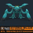 FOH-Hydro-Blue-3.jpg Datei 3D Hydro Blue Mecha Anzug・Design für 3D-Drucker zum herunterladen