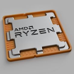 C824D891-F661-4335-9D36-6C0EFD5C7E90_1_201_a.jpeg STL file AMD Ryzen CPU Style Coaster・3D print design to download