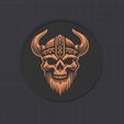 Shop2.jpg Coaster - Skull - Viking motif