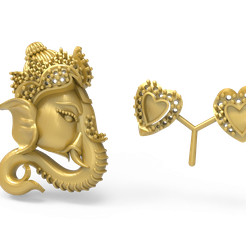 Ganesh-Pendant-Stl-File-pic-1.png STL file Ganesh Pendant Stl File・3D printable design to download