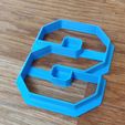 Varsity Style Letter S Cookie Cutter
