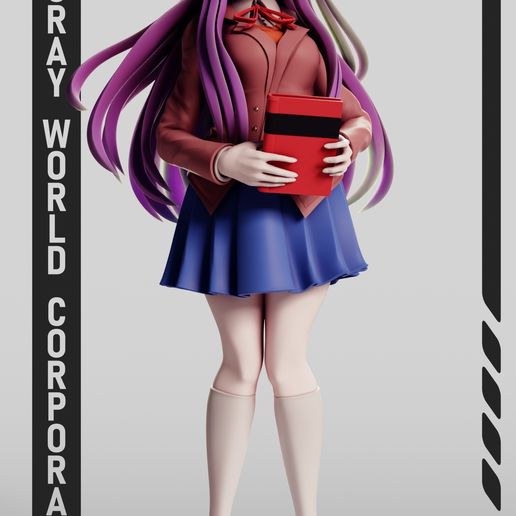 yuri ♀️ Yuri | Doki Doki Literature Club!・ 3D File for 3D
