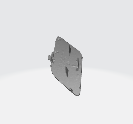 Front Bumper Tow Hook Cap Cover Unpainted For 2008 - 2011
