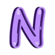 black_N.stl Free STL file Nerdvana marquee・3D printable design to download