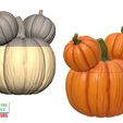Halloween-Mickey-Pumpkin-Head-Candy-bowl-6.jpg Halloween Mickey Pumpkin Head Candy bowl 3D Printable Model