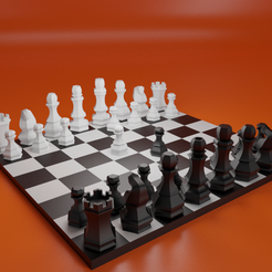 chess2.png STL file Hexagonal Chess Pieces・Template to download and 3D print