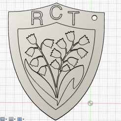 rct.png Rugby Club Toulonnais RCT Key Chain