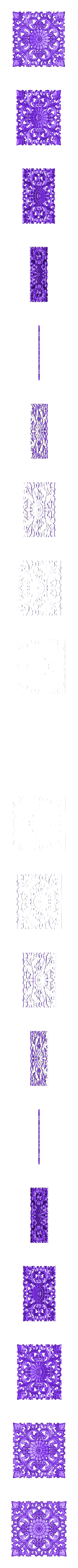 95.stl rose frame flower