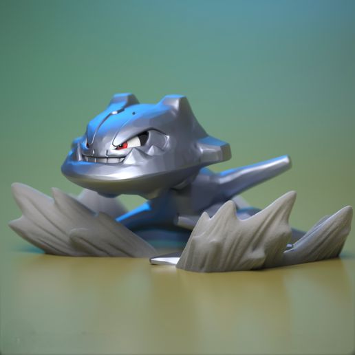 High Quality Steelix Miniature - 3D Printable STL Model For Tabletop Gaming and Display 3D model preview