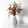 misprint-0840-2.jpg The Eres Vase, Modern and Unique Home Decor for Dried and Preserved Flower Arrangement  | STL File