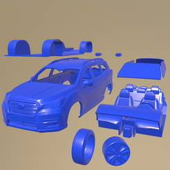 b26_005.png Archivo STL Subaru Ascent 2019 COCHE IMPRIMIBLE EN PARTES SEPARADAS・Objeto imprimible en 3D para descargar