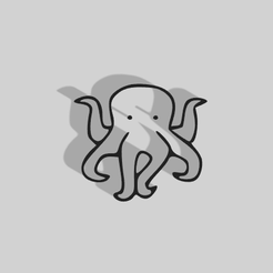 Octopus.png Fichier STL Décoration de pieuvre - 2D Art・Plan imprimable en 3D à télécharger