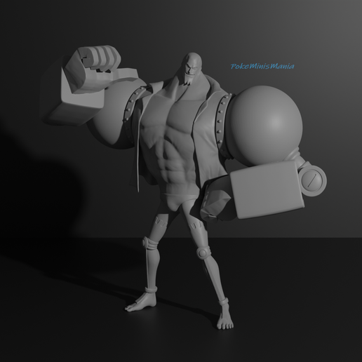 Franky5.png Franky time skip - One piece 3d print model