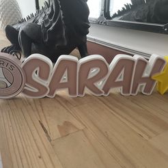 First name LED TO ASSEMBLE Sarah PSG