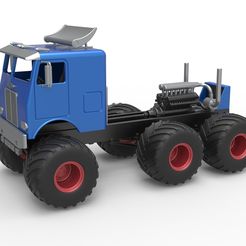 1.jpg 3D file Diecast Monster truck 6x6 Scale 1:25・3D printing template to download, CosplayItemsRock