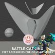 2.jpg Battle Cat Jinx Feet accessories 3D Model for Cosplay