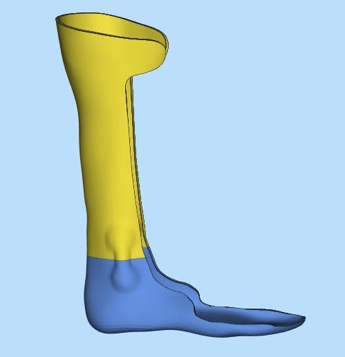 leg orthosis brace lower 3D model
