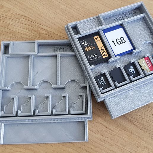 002.jpg Fichier STL Cartouche NES - Rangement cartes SD et MicroSD・Plan pour imprimante 3D à télécharger, Heliox