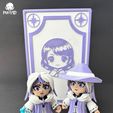 7.jpg Luna The Little Mage Set | Cute Wizard Magician | Flexi | Print In Place