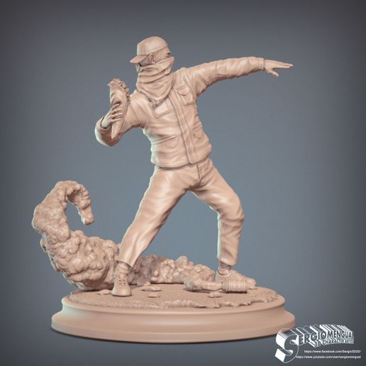 bansky-rioter-stl-statue-for-3d-printing-3d-model-obj-stl-24.jpg Bansky Rioter STL Statue for 3D printing