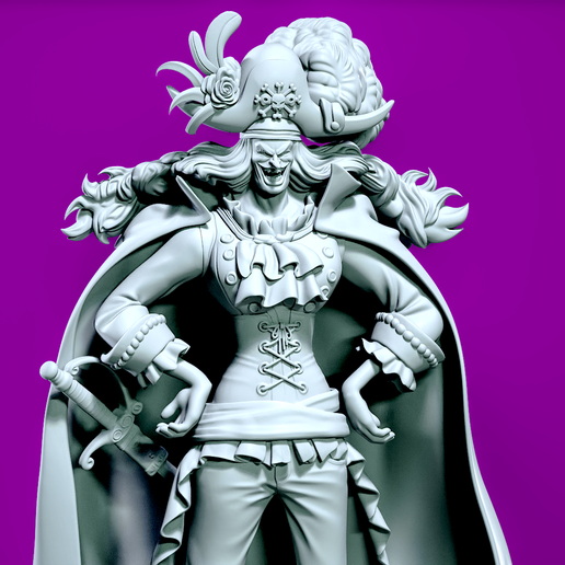 Catarina Devon fanart -  Blackbeard Pirates - One piece - 3d print