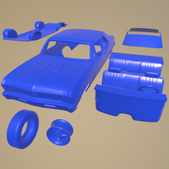 A008.png STL file CHEVROLET NOVA SS 396 1970 PRINTABLE CAR IN SEPARATE PARTS・Template to download and 3D print