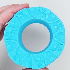 portaldonut.jpg STL file Bath Bomb Mold Hybrid Portal Ring Donut・3D printing model to download