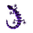 Articulated_Lizard_5.2_Curl.stl Gelenkige Echse v2