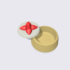 3D file number 1 with strawberry・3D print object to download・Cults