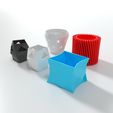 1233.jpg Five 3D Printable Decorative Vases