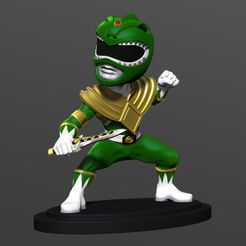green-ranger-beautyshot-square.jpg Free 3D file Power Ranger - Green Ranger・3D printing idea to download
