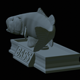 Bass-mouth-2-statue-4-28.png fish Largemouth Bass / Micropterus salmoides in motion open mouth statue detailed texture for 3d printing