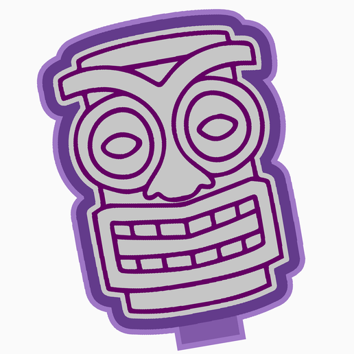 🪔 freshie stl tribal tiki mask・Archivo STL para Impresión 3D・Cults