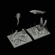 sumec-podstavec-standard-quality-1-25.png two catfish scenery in underwather for 3d print detailed texture