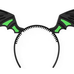 DIADEMA-ALAS-1.png Fichier STL BANDEAU D'HALLOWEEN・Objet imprimable en 3D à télécharger