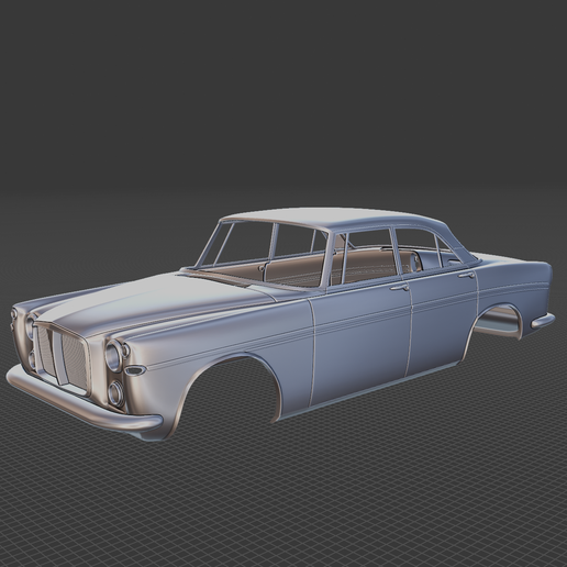 Rover P5B Coupe 1973 Body Ready for 3D Printing