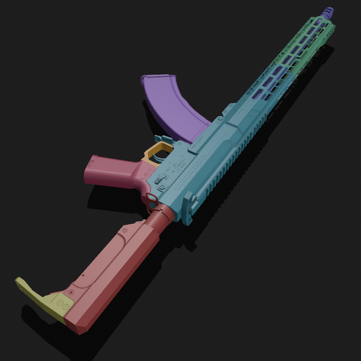 🔫 CMMG MK47 Assault-Rifle ( Prop-Gun ) 1/1 Scale・ STL File for 3D ...