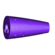 Heckkegel mit großen Wassereinagng Delphin 2.stl Submarine Dolphin 2