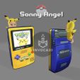 Sonny-Angel-GameBoy.jpg Пикачу Санни Ангел Хипперс - Покемон - Украшение для телефона/ноутбука - Санни Ангелы