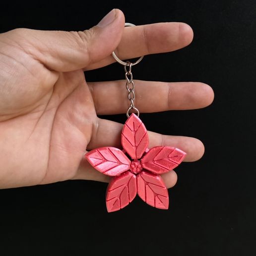 pointsettia-keychain-5.jpg porte-clés poinsettia articulé (3mf inclus)