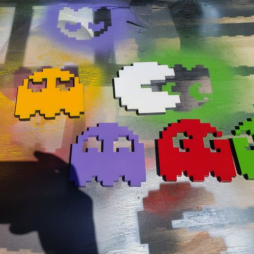 🎲 PACMAN for laser cut・Free 3D File for ・Cults