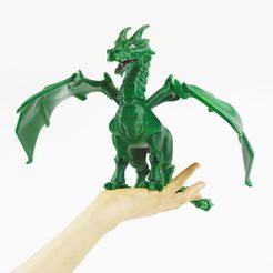 dragon_braq_3D_printed_bq_cults.jpg Free STL file Articulated dragon mouth・3D printable model to download, BQ_3D