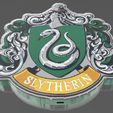 2.jpg Small colored Slytherin Shield Lamp