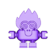 flexymonkeybyQBKO.stl FLEXI 3D Desktop fidget crazy monkey (Imprimir no local)