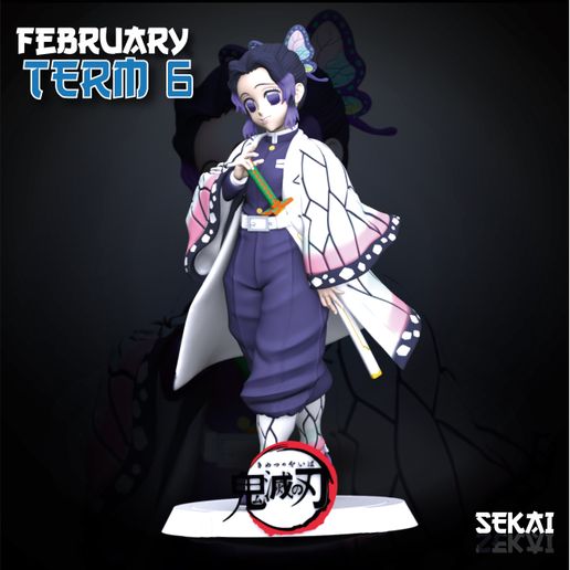 Shinobu Sculpture - Sekai 3D Models - Tested and Ready for 3D printing 3D model