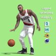 preview1.jpg 3D Damian Lillard Portland Trail Blazers NBA