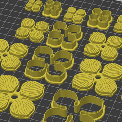 Screenshot-2023-05-01-at-11.32.40-AM.png Archivo STL Cortador de flores de cuatro hojas con sellos a juego・Modelo de impresora 3D para descargar