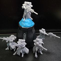 Squad.jpg Free STL file Shushed Sneaky Girls・3D print model to download