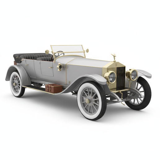 Rolls-Royce Silver Ghost pickup truck STL, stance car STL, 1:8 car STL, hatchback STL, track car STL, American muscle car STL, car collectible STL, car silhouette STL, 1940s car STL, 1:32 car STL, car 3D model, lowrider car STL, 90s JDM STL, beginner frie